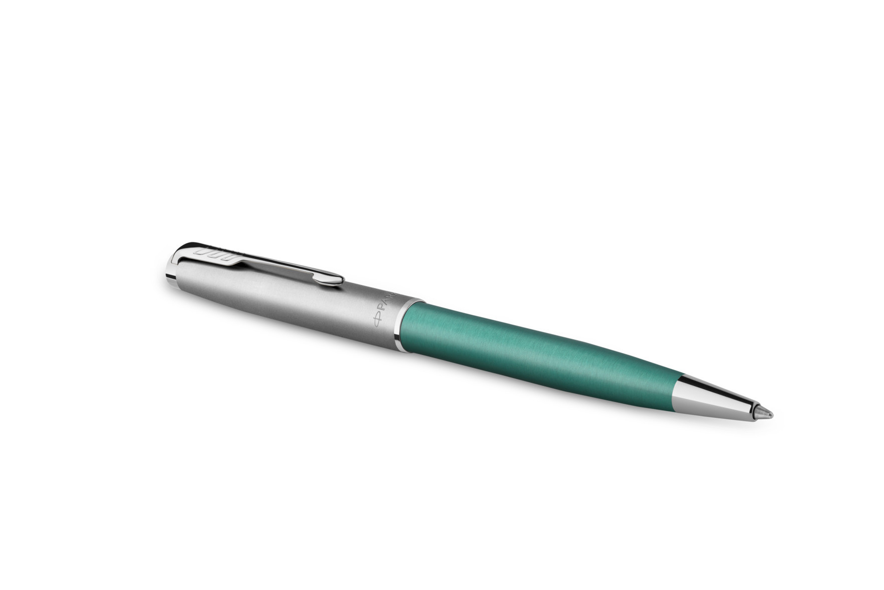 Długopis Parker Sonnet Sand Blasted Metal Green CT
